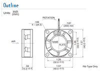 Nouveau ventilateur de refroidissement silencieux à double roulement à billes NMB 5V 24V 48V DC 12V 0.11A AC EC 4015 40X40X15MM 4CM pour serveur onduleur trois fils 1606KL-04W-B59