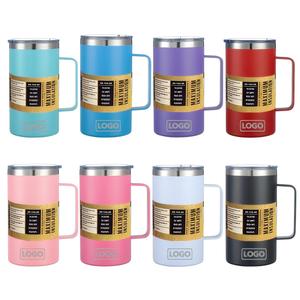 Tumbler Personalizzato in Acciaio Inox da 24oz, Tazza Termica Sottovuoto con Coperchio per Casa, Ufficio o Viaggi, Campeggio, per Birra e Caffè - Product Image 1