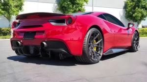 Kit carrosserie pour Ferrari 488 Spider : lèvre avant, diffuseur, jupes latérales, pare-chocs avant et arrière, ailerons avant et arrière, jupes latérales, déflecteurs d'air - Product Image 4