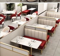 Meubles de restaurant de luxe Dubaï 5 étoiles tables de salle à manger et ensemble de chaises pour hôtel café restaurant