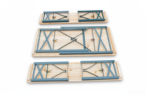 Set Tavolo e Panche <span class=keywords><strong>Pieghevoli</strong></span> in Legno di Abete Massiccio, Resistente, 116 cm, per Picnic, Patio, Feste, Giardino, <span class=keywords><strong>Birreria</strong></span> - Product Image 3
