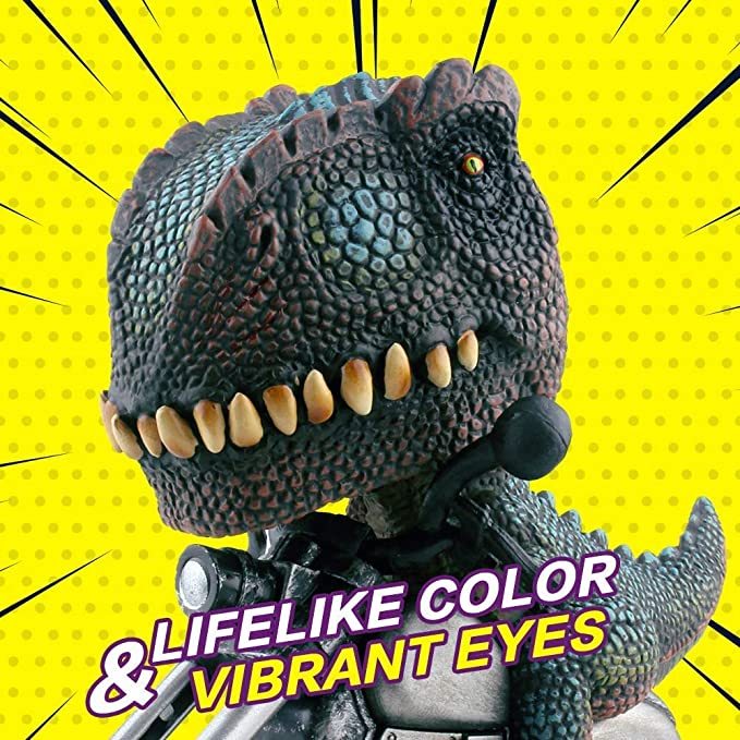 New Creative Dinosaur Toy Cars Friction Powered Animal Motorcycle T-Rex and Triceratops Monster Dino Toys