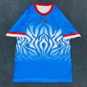 Jersey Sepak Bola Dewasa Serat Poliester Berkualitas Tinggi Kongo Piala Dunia 2026 - Product Image 3