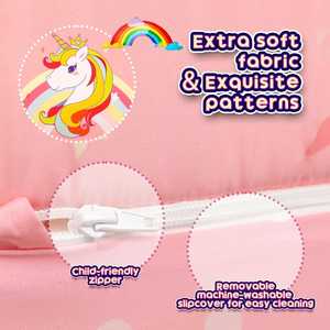 Chaise en mousse licorne rose pour enfants, confortable et sûre, idéale pour l'heure du récit/des siestes, commande en gros - Product Image 4