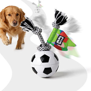 Jouet pour animaux de compagnie officiel de la Coupe du monde <span class=keywords><strong>FIFA</strong></span>, ballon de football automatique à rotation, jouet interactif pour chien, jouet de récupération intelligent, ballon de football à mouvement automatique - Product Image 1