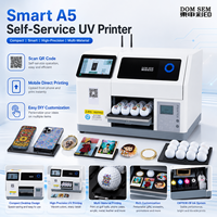 Impresora UV Plana Inteligente A5, Control por Aplicación Móvil, Máquina de Impresión Personalizada de Autoservicio