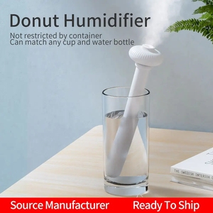 Humidificateur d'air portable à ultrasons en forme de beignet, USB, design créatif sans réservoir, vaporisateur à brume fraîche, nano-brume - Product Image 2