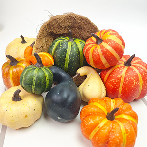 High-quality Soft <b>Matte</b> <b>Rubber</b> Foam Artificial Pumpkin Thanksgiving Harvest Festival Cross-Border Popular Fruit Accessory - Product Image 1