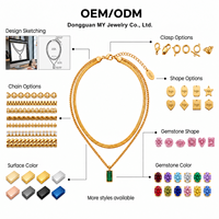 Collier avec pendentif personnalisé en CZ, vente en gros OEM, acier inoxydable 316L plaqué or PVD, cordon en cuir noir, bijoux pour femmes, fabrication en usine