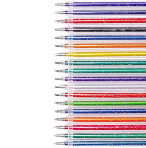 <span class=keywords><strong>Penne</strong></span> Gel Glitterate con Inchiostro Scintillante, Punta 1.0mm, Linea Spessa, Cancellabili, per Journaling e Regalo - Product Image 1