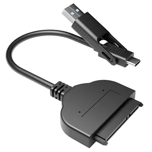 Customize SATA to USB Adapter Cable, USB 3.0/USB C to SATA III Hard Driver Adapter Compatible for 2.5 inch HDD and SSD