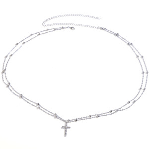 Chaîne de taille superposée pour femme en alliage de cuivre avec pendentif cœur, bijou de mode décontractée style urbain, design double anneau - Product Image 4