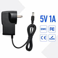 Adaptateurs secteur muraux AC/DC 5V 1A 5W durables avec options de prises US, EU, UK, AU pour haut-parleurs intelligents et systèmes audio – Vente en gros