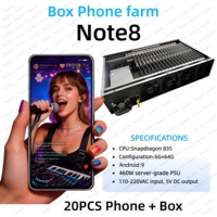 Caja de Placa Base para Teléfono Móvil Spotify Chassis Click Farm, 20 Unidades, Sistema de Software para Granja de Bots para Samsung S9+