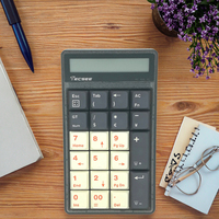 Calculatrice Tecsee avec clavier numérique à dix chiffres, triple mode, conversion de devises