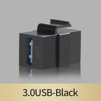 Adaptateurs USB Noir et Blanc Type A Norme Américaine AMP USB Droits Double USB 3.0/2.0 Connecteur Femelle Certifié CCC Garantie 3 Ans