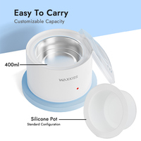 Calentador de Cera Depilatoria de Calentamiento Rápido, Marca Privada, 400ml, Mini Calentador de Cera, Suministro de Fábrica, 20W, Máquina de Depilación Portátil