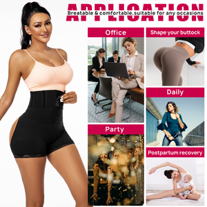 กางเกงยกกระชับสะโพกแบบซ่อนรูป ATBUTY พร้อมแผ่นเสริมสะโพก  กระชับสัดส่วน  สำหรับผู้หญิง  รับผลิตแบรนด์ส่วนตัว  ชุดกระชับสัดส่วนรัดเอว - Product Image 4