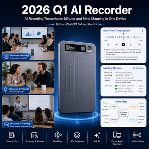 <span class=keywords><strong>Grabadora</strong></span> <span class=keywords><strong>de</strong></span> <span class=keywords><strong>Voz</strong></span> Inteligente con IA, 64 GB, Dispositivo Portátil, Transcripción Ilimitada, Multi-idioma, Copia en la Nube, Edición, Oficina, Negocios - Product Image 2