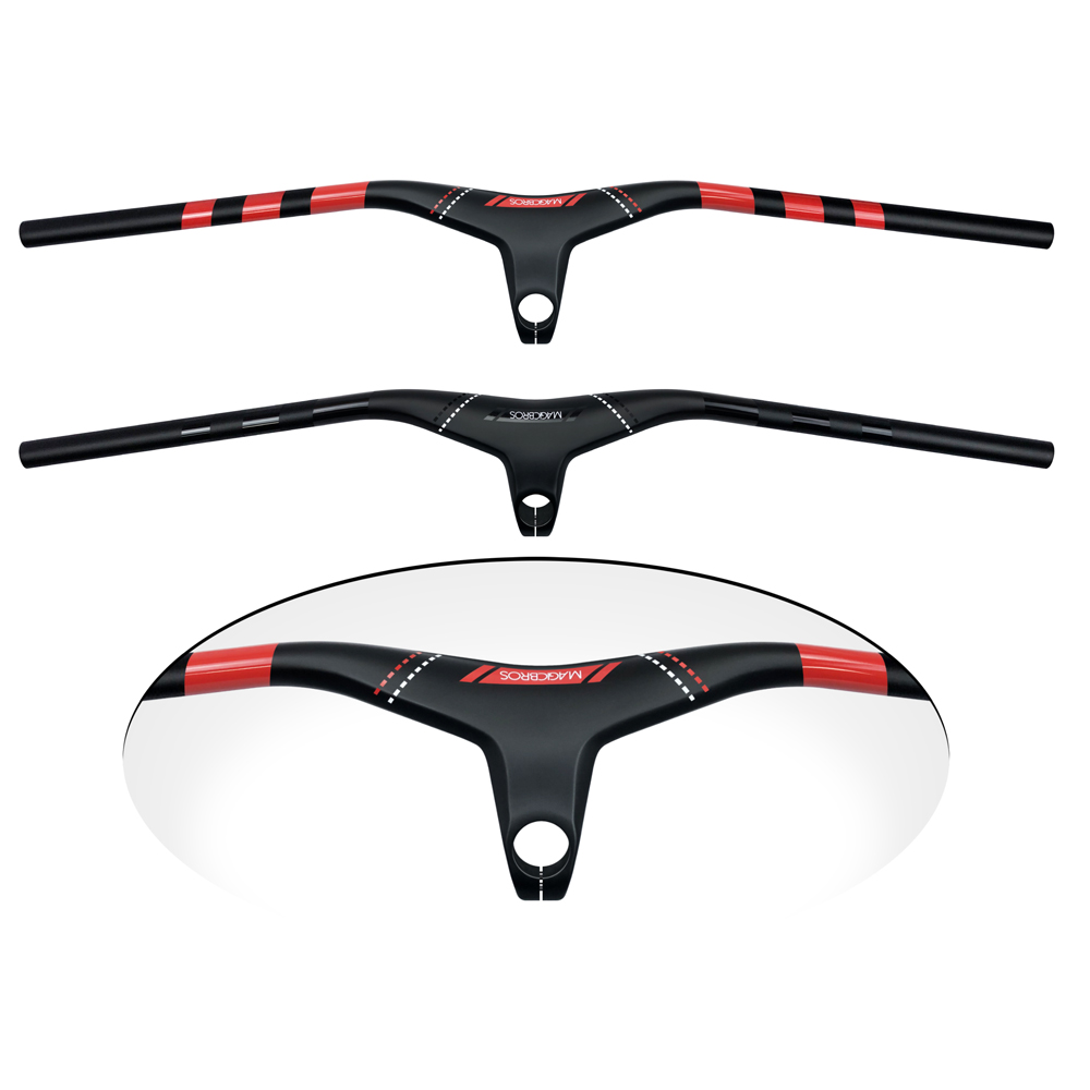 Guidon vtt entièrement en Fiber de carbone intégré BMX vélos de