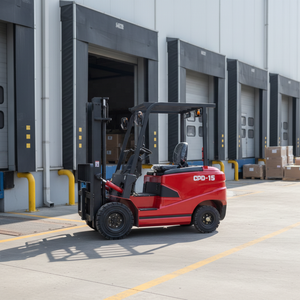 1 טון 1.5טון 2 טון 3 טון מלגזה חשמלי מחיר משקל נגד משקל כבד 4 גלגל מלגזה סוחר מונטקארגז - Product Image 4