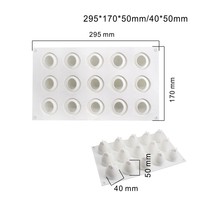 Molde para Repostería de Postres Franceses 3D con Forma de Frutas (Mango, Melocotón, Cantalupo, Fresa) para Mousse, Pastel y Helado, Venta al por Mayor de Fábrica OEM
