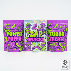 Bolsa de Mylar con Cierre Hermético a Prueba de Niños, Grado Alimenticio, MOQ 500 Piezas, con Cierre CR, Logotipo Personalizado, Embalaje al por Mayor OEM - Product Image 2