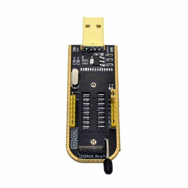 Gold Color CH341 Programmer USB Interface for Mainboard Router LCD BIOS Flash and DIY Electronic Repair Projects