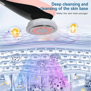 جهاز تدليك الوجه متعدد الوظائف بالاهتزاز قابل لإعادة الشحن عبر USB لإزالة التجاعيد وشد البشرة ورفع الوجه جهاز تجميل من البلاستيك ABS - Product Image 6