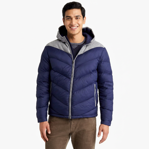 Parkas d'hiver de haute qualité pour hommes, vestes chaudes et épaisses à capuche en forme de canard, pardessus en toile, design de rue élégant pour hommes - Product Image 1