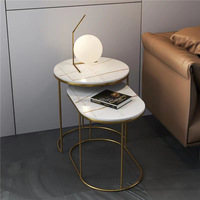 Table d'appoint latérale mobilier de salon table gigogne ensemble de tables basses rondes