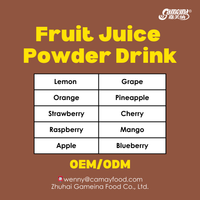 1 oz emballage en vrac de poudre de fruit orange instantané avec des options de boîte et de tasse pour le jus de fruits et de légumes