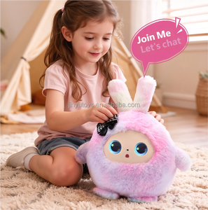 Jouet en peluche AI avec œil dynamique, robot en peluche AI multilingue personnalisé OEM, cadeau de Noël, contrôle par application, robot intelligent AI - Product Image 1