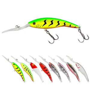 Floating Deep Diving Minnow Lures Fishing Hard Lure Bait Long Lip Sinking Minnow Lure