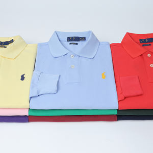 Camicie <span class=keywords><strong>Polo</strong></span> da <span class=keywords><strong>Uomo</strong></span> in <span class=keywords><strong>Cotone</strong></span> Ricamate a Maniche Lunghe Casual - Ingrosso - Product Image 1