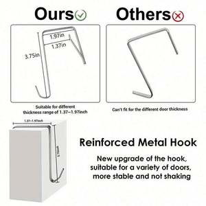 High Quality Transparent PVC Hanging Organizer Eco-Friendly Decorative Storage Bag with Door Mounting for Home Organization - Product Image 4