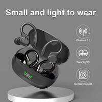 Headphone Nirkabel SP16 Laris Manis, Layar LED, Sentuh Audio, Peredam Kebisingan, Olahraga, Tahan Air