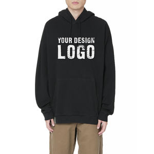High Quality 100% Cotton Embroidery Print Logo Heavyweight Blank Mens <b>Hoodie</b> Customized Drop Shoulder Oversize Men's Hoodies - Product Image 6
