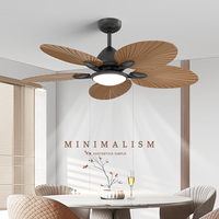 Nouveau Ventilateur de Plafond Intelligent 52 Pouces à Moteur DC avec Télécommande, Design Moderne, 5 Pales, Éclairage Dimmable pour Salon (Modèle 2026)