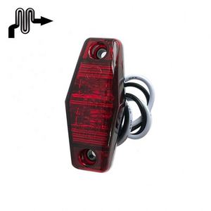 2 LED Sisi Marker Lampu Ekor Lampu Lampu Indikator 10-30V untuk Truk Trailer Truk Traktor Lensa Putih - Product Image 2