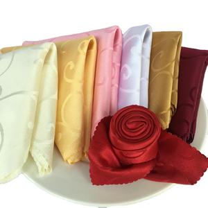 ผ้ากันเปื้อน Jacquard ลายเรียบๆแบบเรียบง่าย,ผ้าปูโต๊ะผ้าลินินโพลีเอสเตอร์สีแดงเข้มผ้าแฟนซีโรงแรมงานแต่งงาน - Product Image 1