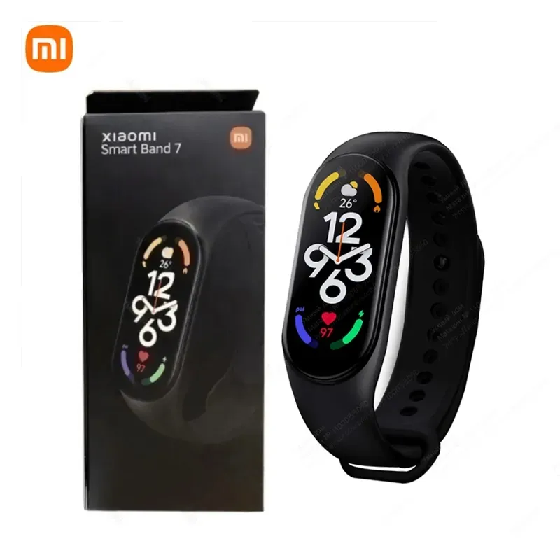 2022 Global Version Xiaomi Mi Smart Band 7 Bluetooth 5.2 AMOLED Wearable Devices Heart Rate Monitor Smartband miband