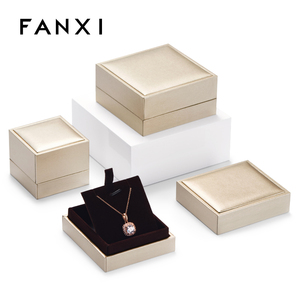 FANXI Hot Sale New Product Jewelry <b>Gift</b> <b>Box</b> for Ring Diamond <b>Earring</b> Pendant Necklace Package Jewelry <b>Box</b> With Custom Logo - Product Image 3