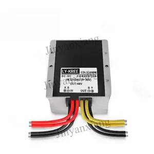 12v 24v ל 48v 8a10a12a dc ממיר המאיץ מתח הרגולטור כדי 48v צעד עד שנאי נוסף מעטפת אלומיניום גדולה