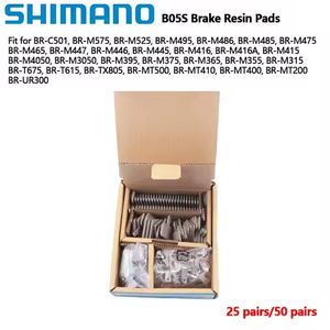 Plaquettes de frein <span class=keywords><strong>Shimano</strong></span> B05S 25/50 paires avec boîte d'origine, plaquettes de frein à disque en résine pour MT200/M395/M375/M365/M315/MT410/MT400/UR300/TX805 - Product Image 3