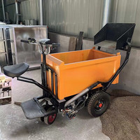 Camion à benne basculante électrique pratique à déchargement automatique Véhicule de transport de sable tricycle à moteur auto-pelle pour les chantiers de construction
