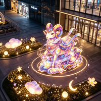 Lanternes artisanales Heritage, lumières paysagères, éclairage décoratif extérieur pour les villes touristiques, les places commerciales, les sites de visites nocturnes