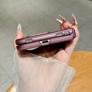 Étui de téléphone magnétique mat givré simple et luxueux pour iPhone Duo 18 Fold, coque arrière anti-chute - Product Image 5