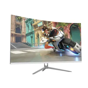 New design 27 inch curved and frameless screen full HD gaming utility desktop monitor