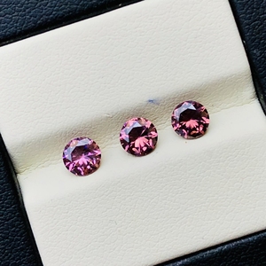 Langsung dari pabrik moissanite morganite naungan kubik zirkonia bentuk bulat terkalibrasi ukuran batu permata longgar untuk membuat perhiasan tinggi